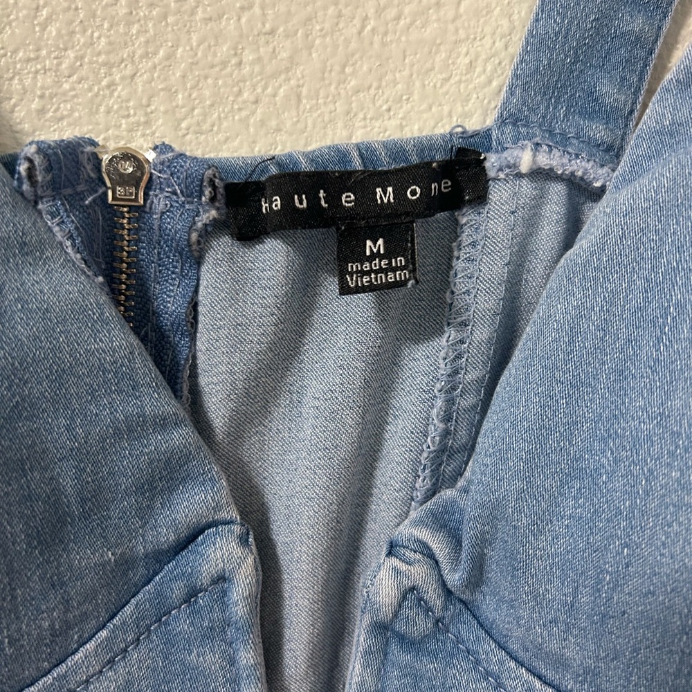 Haute Monde Women’s Denim Mini Dress - Picture 3 of 7